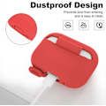 Pikkukuva 3 / 6: 2x Punainen Airpods PRO 2 silikonikuorikotelo Red one size