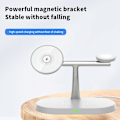 Miniatyrbillede 6 af 6: 3 - 1 Qi Ladestation til iPhone, Apple Watch, AirPods White one size