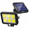 Miniatyrbillede 1 af 5: Kraftig udendørs solcellelampe med bevægelsessensor 120 LED