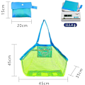 Miniatyrbilde 2 av 5: 2 stk. - Mesh Strandveske Sammenleggbar Sandfri Tote