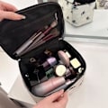 Miniatyrbillede 2 af 5: Makeup Taske Kosmetiktasker til Kvinder Rejse Makeup Organizer Taske med Mesh Lommer, sort