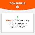 Miniatyrbillede 2 af 5: Udskiftning af ørepuder til Bose 700 Noise Cancelling (sort)