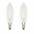 Pikkukuva 1 / 5: E14 Himmennettävä Led-kynttilälamppu - C35 Pieni Edison-kierre - 4w Vastaa 40w - Lämmin valkoinen 2700K 2 kpl