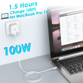 Pikkukuva 5 / 5: 1M USB-C-latauskaapeli iPhone/Samsungille (USB-C - USB-C)