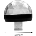 Miniatyrbilde 2 av 5: 3 stk Mini disco, USB lydkontrollert lys, fargerik stroboskop