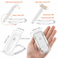 Miniatyrbillede 5 af 5: LED-boglamper, genopladelig læselampe, der kan klipses på bøger til læsning i sengen, 2 lysstyrkeindstillinger til øjenbeskyttelse, dæmpbar læselampe til børn