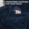 Miniatyrbillede 4 af 5: Vinter Hættetrøje Tæppe, Kvinders Oversized Fleece Tæppe, Med Ærmer Stor Lomme, Varmt Tykt Hættetrøje Kappe Par, Brun brown