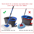Miniatyrbillede 5 af 5: 6 stk. udskiftningsmopperhoved, Universal 360° Mikrofiber Spin Mop Kompatibel med Vileda EasyWring 2-i-1 Turbo Mop Udskiftningshoved Påfyldning