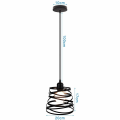 Miniatyrbillede 2 af 5: Vedhængslampe Industrielt Design Ø 20cm E27 40W, Sort (uden pære)