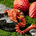 Miniatyrbilde 3 av 6: 3D-printet laser-drage-egg med 12\" fleksibel drage-fidget-leketøy figur dekor Laser Fargerik 3