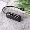 Miniatyrbillede 4 af 5: RJ45 Ethernet-splitterkabel, RJ45 1 han til 4 x hun, Cat5