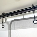 Miniatyrbillede 5 af 5: Bruseforhængskroge Ringe, 14 Pak Rustfrit Stål Rulle Kugle Badeforhængsringe til Badeværelsesgardinstænger