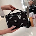 Miniatyrbillede 1 af 5: Makeup Taske Kosmetiktasker til Kvinder Rejse Makeup Organizer Taske med Mesh Lommer, sort