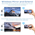 Pikkukuva 4 / 5: HDMI-sovitin, 4K 2.4G & 5G langaton HDMI-dongle iPhone/iPad/iOS/Android/Windows/Mac/suoratoisto-TV:lle/näytölle/projektorille, tukee Airplay/Miracast/DLNA:ta
