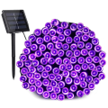 Pikkukuva 1 / 5: Ulkoilun aurinkokäyttöiset violetit jouluvalot 22M 200 LED
