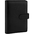Miniatyrbillede 1 af 7: A6 PU Læder Notesbog Binder Genopfyldelig 6 Rings Binder til A6 Fyldpapir, Løsblad Personlig Planlægger Binder Cover