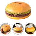 Miniatyrbilde 2 av 4: Hamburger Tissue Box Papir Oppbevaringsboks Bil Tissue Holder Brød Modell Kreativ Hamburger Design Tissue Box