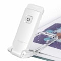 Miniatyrbillede 1 af 5: LED-boglamper, genopladelig læselampe, der kan klipses på bøger til læsning i sengen, 2 lysstyrkeindstillinger til øjenbeskyttelse, dæmpbar læselampe til børn