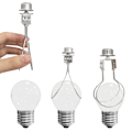 Miniatyrbillede 4 af 5: Lampeskærm harpeholder adapter kit - 2 stk. (Sølv)