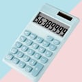 Miniatyrbillede 5 af 5: Lommeregnere Skole, Sød Farve Sød Lommeregner Solar 8-Bit Mini Bærbar Studerende Computer Stor Skærm Mønt Batterier Solar Power