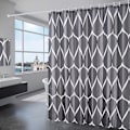 Miniatyrbillede 1 af 5: Bruseforhæng Vandtæt 180 x 200 cm Polyester, Sort