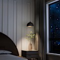 Miniatyrbillede 2 af 5: Moderne Industriel Pendellampe 2 x Vintage Pendellampe Diameter 30 cm Bredde Lampe Lysekrone Lavet af Jern Pendellampe E27 Loftlampe Sort Guld