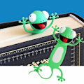 Pikkukuva 2 / 5: 3 kpl Wacky Bookmark Pals -kirjanmerkit 3D (kissa, susi ja gekko)