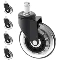 Miniatyrbillede 1 af 3: 10mm Stamme Stol Caster Hjul Udskiftning Beskyttelse Trægulv