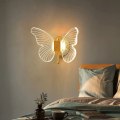 Miniatyrbillede 2 af 5: Kreativ Butterfly-Formet Vægslampe, Moderne Vægslampe, LED Sengelampe med Akryl Skærm, Indretningsvægslampe