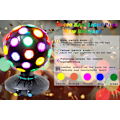Miniatyrbilde 4 av 5: Roterende Diskokule LED Nattlys Projektor 360° Rotasjonshastighet/Lysstyrke Justerbar Lampe for Fest, Halloween, Jul.