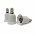 Miniatyrbild 1 av 5: LED-lampbasadapter Set om 3 - Vit - E14-bas till E27-bas