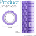 Miniatyrbilde 3 av 5: Core Balance Foam Roller for dypvevsmassasje, Trigger Point Grid Sports Massasjeapparat, Fitness Gym Physio (Lilla)
