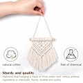 Pikkukuva 5 / 5: 5 kappaletta Mini Macrame Seinävaate Koriste Käsintehty Kudottu Seinävaate