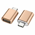 Miniatyrbilde 1 av 5: 2-pakning USB Type-C til USB-adapter (gull)