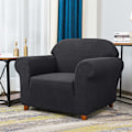 Miniatyrbilde 2 av 5: 1 stk Sofaovertrekk med stretch Jacquard armlene (1 sete, grå)