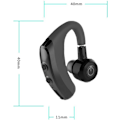 Miniatyrbilde 2 av 4: Trådløst Bluetooth-hodetelefonsett med mikrofon, stemmestyring, stereohodetelefoner, støyreduksjon, ørepropper, handsfree, forretningshodetelefoner for iOS Android