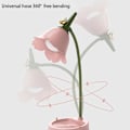 Miniatyrbillede 2 af 5: LED-bordlampe USB genopladelig øjenbeskyttelse blomst skrivebordslampe