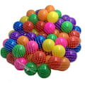 Miniatyrbilde 1 av 5: 100 stk myke plast mini lekeballer i flere farger - knusesikre, ingen skarpe kanter - bruk i barnas ballbinge (100 stk)