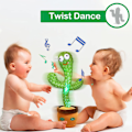 Miniatyrbillede 4 af 5: Dansende kaktus legetøj synger+gengiver+danser+optager+LED