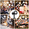 Miniatyrbild 5 av 5: LED-projektor för snöflingor - julprojektor IP65