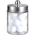 Miniatyrbillede 1 af 5: Jars badeværelsesforfængelighedsarrangør Qtip dispenserholder glas 1 stk