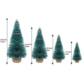 Miniatyrbilde 4 av 5: Juletrær, Kunstig Juletrær Mini Sisaltrær med Trebase Ideelt for Juledekorasjon, Soverom, DIY, Fest (34 stk)