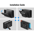 Pikkukuva 6 / 6: Ulkoinen jäähdytystuuletin Switch OLED:lle, 3 nopeusvaihtoehtoa Lämpöhajonta Jäähdytin Vaihto Takaosa Yhteensopiva Nintendo Switch OLED Telakan kanssa