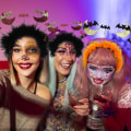 Miniatyrbilde 2 av 5: Høstdekorasjon Halloween-dekorasjon Stue Halloween-hodeband med magisk trollmannshatt Festlig festkostyme Hårtilbehør