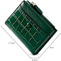 Miniatyrbild 2 av 5: Små Plånböcker för Kvinnor Mode Stentryck Plånböcker för Flickor Smalt Lätt Viktkortinnehavare Organizer