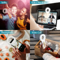 Miniatyrbild 7 av 7: Selfie Ring Light, Clip-on Ring Light [Laddningsbar] med 3 Färger & 40 LED, Dimbar Selfie Light för Telefon, Surfplatta, Laptop, Zoom-möte
