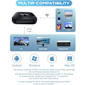 Pikkukuva 2 / 5: HDMI-sovitin, 4K 2.4G & 5G langaton HDMI-dongle iPhone/iPad/iOS/Android/Windows/Mac/suoratoisto-TV:lle/näytölle/projektorille, tukee Airplay/Miracast/DLNA:ta
