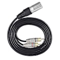 Miniatyrbilde 4 av 5: 3m 1 XLR til 2 RCA hannplugg stereo lydkabelkontakt Y-splitter ledning