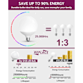 Pikkukuva 3 / 5: G120-maapallolamppu - Led-lamppu - 15 W (vastaa 150 W) - Led-lamput - Päivänvalo 6500 K - Ei himmennettävä - E27-kanta
