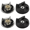 Miniatyrbilde 1 av 5: 2 Par Clutch-baser og Blader for 250W 600W 900W Bladgir Blender Juicer Tilbehør